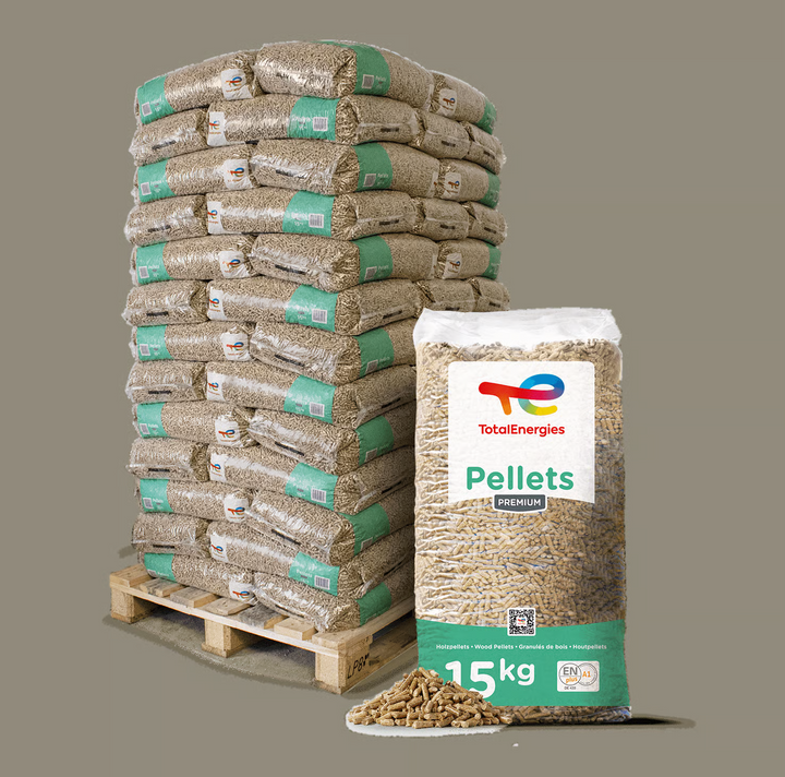 TotalEnergies ENplus A1 Houtpellets – 65 x 15 kg – 975 kg